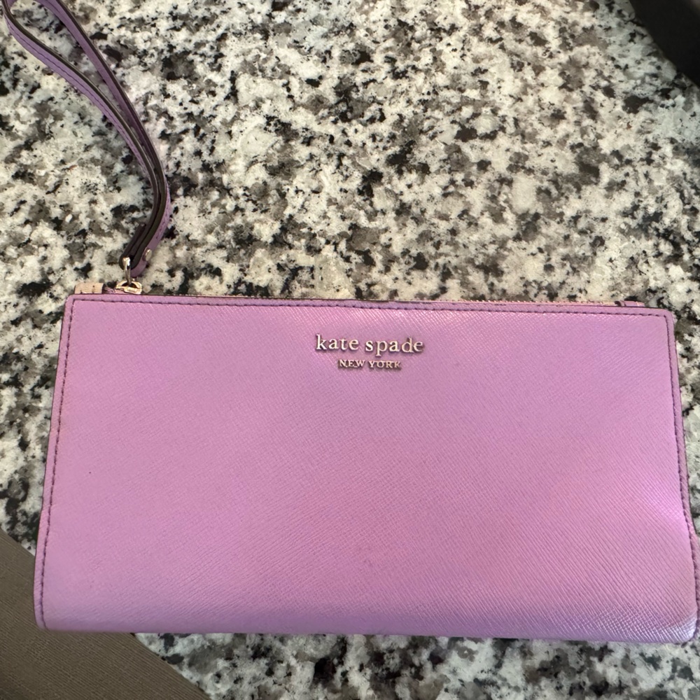 Kate Spade Lavender Wristlet Clutch